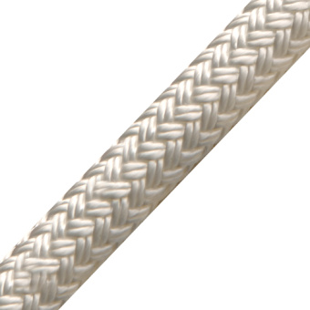 English Braids 16060200000 Braid On Braid 6 mm White