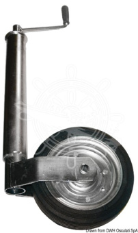 Osculati 02.016.52 - Front Adjustable Wheel Ø 60 mm