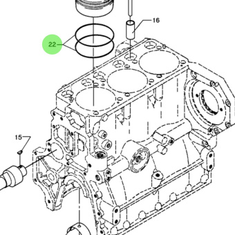 Bukh 560K1094 - O-Ring for DV36 and DV48 Engines