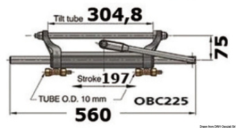 Osculati 45.035.40 - VETUS Hydraulic Steering System Single 175 HP