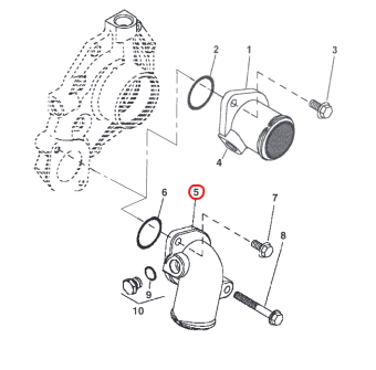 Northern Lights R502983 - ADAPTER,COOLANT PUMP INLET 2'H