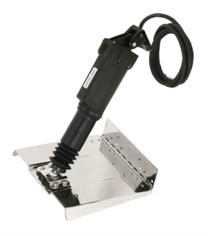 Uflex 43043M - Trim Tab Set 12VDC: 2x AC Compact Cylinder + Chrome Joystick