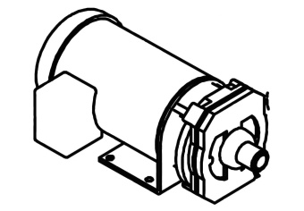 Parker 20-0234 2 HP 220–440V 60 Hz 3-Phase Motor for Nab Boost Pump