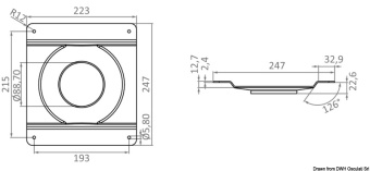 Osculati 48.418.00 - Universal telescopic swivelling pedestal