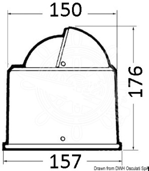 Osculati 25.022.00 - RIVIERA BU2/AV Compass 4"