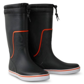 Plastimo P202874 - Typhoon UK7/EU41 Essential Sailing Boot - Tall - Black/ Solar