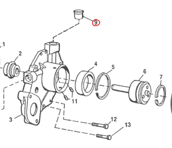 Northern Lights R123226 - TUBE SEAL,COOLANT BYPASS