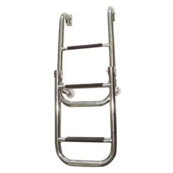 Lalizas 70088 - Folding Ladder 2+2 Steps Stainless Steel 316 Ø25mm 305x1060mm