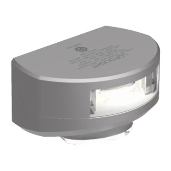 Lopolight 301-006DLX - Navigation Light 2NM 135° White, Stern Light w/6W Decklight, Silver