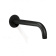 Barka 03.11.02001 - Matt Black Painted Brass Bulkhead Mounting Fixed Spout With Aerator