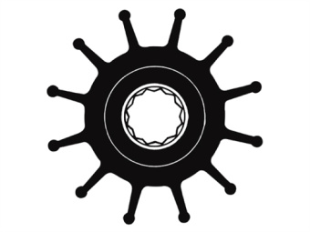 Technautic 7425 - Impeller W95xH88.5 Shaft 25 Spline 12-Blade