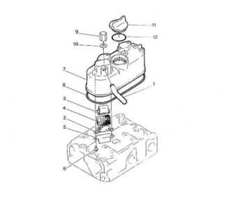 Nanni Diesel 970140302 - HOUSING, BREATHER ELEMENT for 2.50HE