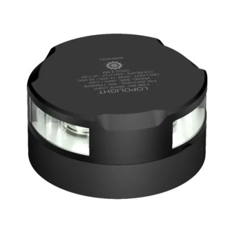 Lopolight 200-012G2-B-RPM-I - Navigation Light 2NM 360° White, Horizontal Mount, Dimmable, Black Iceclass