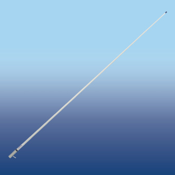 Glomex RA1206CR RA1206 VHF Antenna - 6DB - 2.4M Fiber With 4.5M Cable Chrome Base