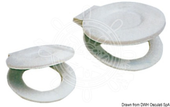 Osculati Plastic Check Valve for Brass and Stainless Steel Skin Fittings, 1" and 1-1/2"