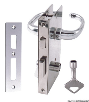 Osculati 38.135.04 - Lock Right Without Handle 133x70 mm