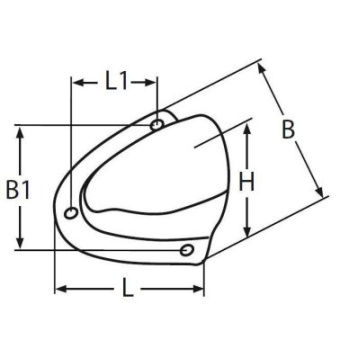 Euromarine Stainless Steel Air Intake 55 X 64 (2)