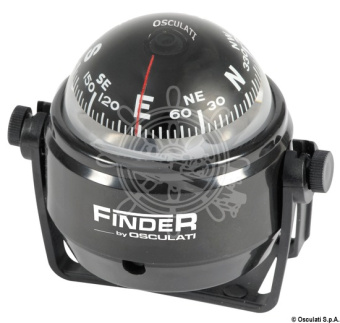 Osculati 25.170.01 - Finder Compass 2" with Bracket Black/Black
