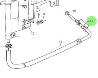 Nanni Diesel 970574514 - Hex Head Bolt for Oil Drain Pump