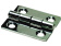Talamex Hinges Polished Stainless Steel