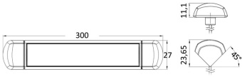 Osculati 13.193.21 - Watertight LED table light with touch switch