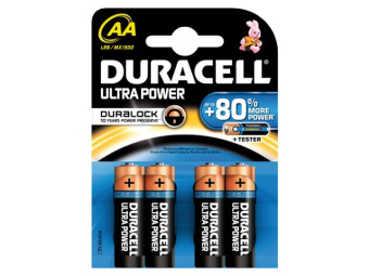 Duracell MX1500 - Ultra Batteries, AA, 4-Pack (64 pcs)