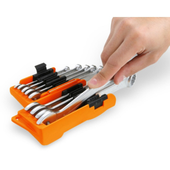 Beta 001420088 - Set Of 9 Reversible Ratcheting Combination Wrenches With Compact Support