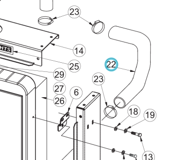 Northern Lights 68900391 - Hose, Radiator Outlet 