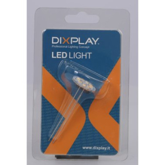 Dixplay Vertical G4 Bulb 8-35V 1.5W - 9 Warm White LEDs - Ø23mm