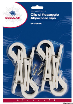 Osculati 34.358.00 - Multipurpose fixing clip Ø22/28 mm