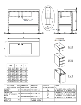 Baratta TV2E Marine Table With Sink