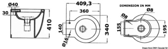 Osculati 50.215.06 - WC Vacuum Slim manuale 24 V