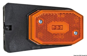 Osculati 02.021.51 - Side LED Orange Light With Bracket