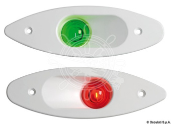 Osculati 11.129.11 - Built-In ABS Navigation Light Red/White