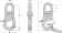 Tylaska TY2020L-S SS20L Standard Bail Plunger Pin Lifting Hook
