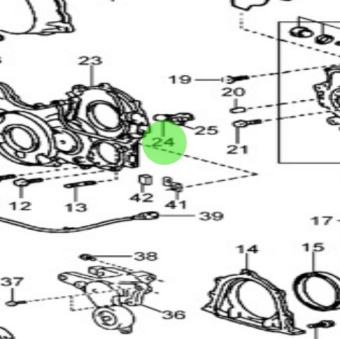 Nanni Diesel 970314124 - Crankshaft Position Sensor for T4 Series Engines