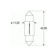 Festoon Bulb 12V 5W 11X44