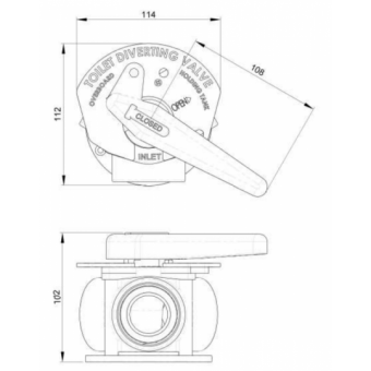 TruDesign Aquavalve 3-way Manual Tap