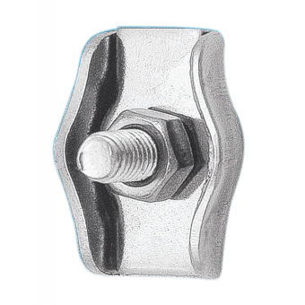 Stainless Steel AISI 316 Simplex Wire Rope Clip Ø 2 mm