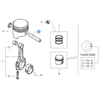 Vetus VFP01080 - Piston Pin