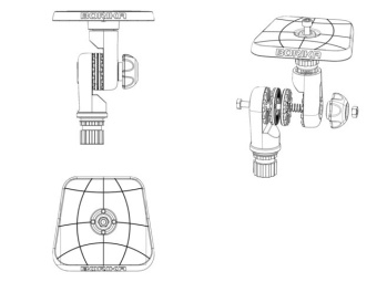 Borika SLt223 - Mounting Plate With Swivel For Screens Up To 7"