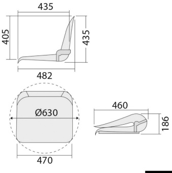 Osculati 48.402.03 - Seat Foldable Backrest Pull-Out Padding White/Blue