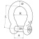 Hollex Hook Closure Forged 8 mm With Internal Hex Bolt AISI 316