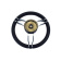 Gussi Italia 3TNO3571SX Tino Steering Wheel - Black - 6 Chrome Spokes - Ø350 mm