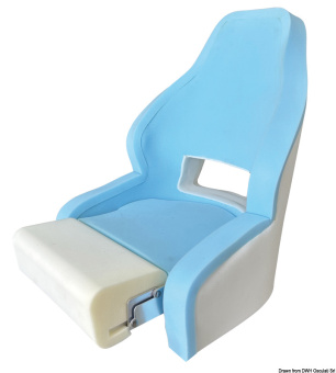 Osculati 48.410.21 - Ergonomic Padded Seat With RM52 Flip Up To Be Padded