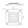 Nuova Rade 70235 - Evo Ventilation Shaft Grilles Cover, 92,5x92,5x16mm, White