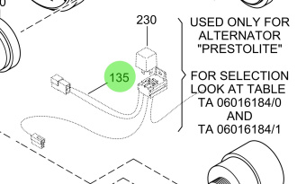 Steyr 2206293-0 - Intermediate Cable Assembly for 12V Battery Charge Indicator