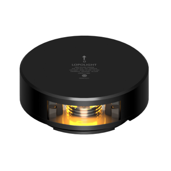 Lopolight 301-113-PRO-LO - Navigation Light 3NM 135° Yellow Towing, Black - Light Only
