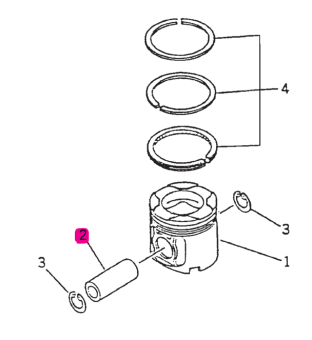 Northern Lights 6211-31-2410 - Piston Pin 