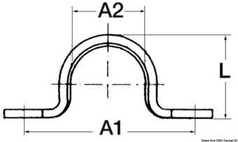 Osculati 39.176.74 - Stainless Steel Forged Eye Bridge 28 mm